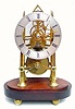 C.1850, English, Single Chain Fusee skeleton clock in excellent original condition.