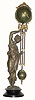 C.1890, Ansonia Clock Co., "Fisher" Swinging Arm clock, in generally good condition.
