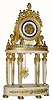 C.1850, French, Marble and Gilt bronze mantel clock, same style as previous lot,