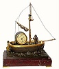 C.1880, French, rare "Oarsman" clock from the industrial series, in very good original condition.