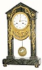 C.1850, Villey Cadet a Bourg, 8-day time/strike French marble clock.