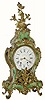 C.1810, French, Green Boulle clock, in generally good condition.
