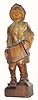 C.1935, German, Whistling Accordion Player. This is a figure of a man playing an accordion.