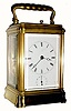 C.1880, French, hour repeating Carriage Clock with alarm in a Gorge case.