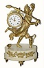 C.1890, French, Miniature Figural timepiece, 8-day.