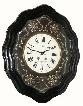 C.1870, French, 8-day time and strike baker's wall clock. — Antique Clocks Price Guide
