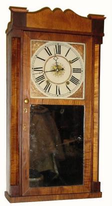C.1838, David Dutton, Mont Vernon, NH, 30-hour time/strike/alarm — Antique Clocks Price Guide