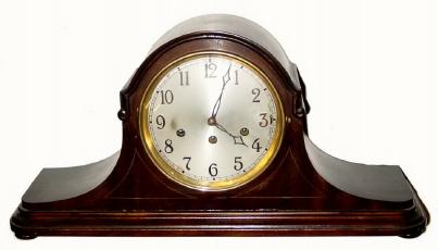 C.1910, German, Junghans, 8-day Westminster chime Tambour mantel clock. — Antique Clocks Price Guide