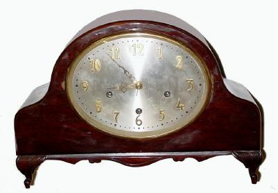 C.1920, German, 8-Day Westminster chime mantel clock in very good original condition. — Antique Clocks Price Guide