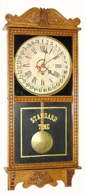 C.1910, William L. Gilbert Clock Co., "Observatory", 8-day regulator wall timepiece. — Antique Clocks Price Guide