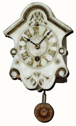 C.1870, Henry J. Davies, New York, "Young America" 30-hour wall timepiece. — Antique Clocks Price Guide