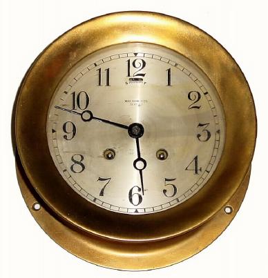 C.1917, Chelsea Clock Co., Boston, CHELSEA model ship's bell clock — Antique Clocks Price Guide