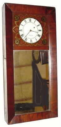 C.1830, 8-day New Hampshire Mirror clock, — Antique Clocks Price Guide