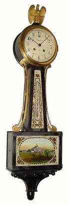 C.1965, Chelsea Clock Co., "Willard" model 8-day banjo timepiece. — Antique Clocks Price Guide