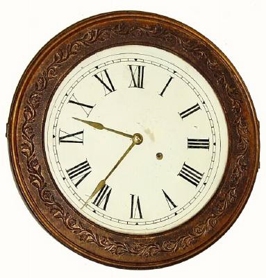 C.1843, Unknown Connecticut 8-Day Iron Cased gallery clock, — Antique Clocks Price Guide