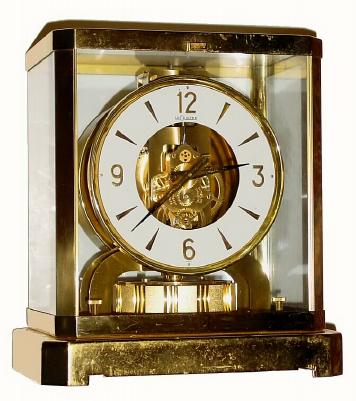 C.1975, Swiss, LeCoultre Atmos self winding torsion pendulum timepiece. — Antique Clocks Price Guide