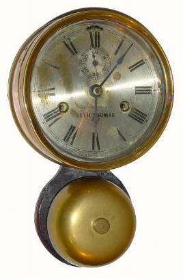 C.1910, Seth Thomas Clock Co., "Ship's Bell", outside bell, in generally good condition, — Antique Clocks Price Guide