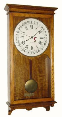 C.1910, Seth Thomas for Larkin Soap Co., Store Regulator with calendar, nicely restored. — Antique Clocks Price Guide