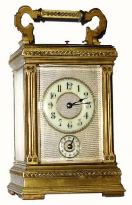 C.1900, French, Margaine, (signed) Brass Cased Carriage clock, time, strike and repeat, dirty, as-found. — Antique Clocks Price Guide