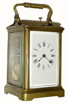 C.1900, French, Brass Cased Carriage Clock, time, strike and repeat, as-found, from storage. — Antique Clocks Price Guide