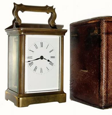 C.1900, French, Brass Cased Carriage timepiece in generally good original condition, — Antique Clocks Price Guide