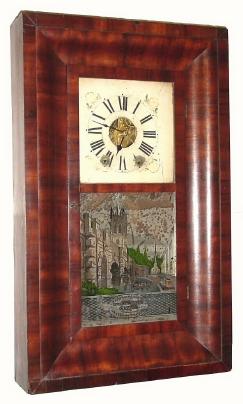 C.1842, E. C. Brewster and Co., Bristol, Conn., 30-hour /Iron Backplate, Spring movement/ OG shelf clock. — Antique Clocks Price Guide