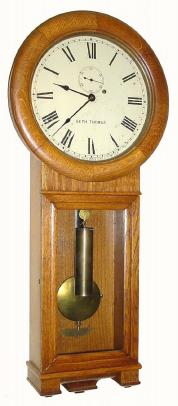 C.1900, Seth Thomas "Regulator No. 2", in generally good restored condition. — Antique Clocks Price Guide