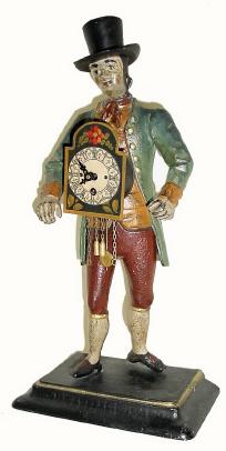 C.1960, German, Clock Peddlar and Clock in good original condition, — Antique Clocks Price Guide