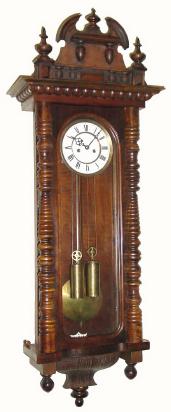 C.1885, German, Gustav Becker, 2-Weight regulator, Serial No.589125, in fair to good restored condition. — Antique Clocks Price Guide