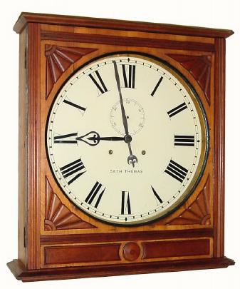C.1910, Seth Thomas "18 Inch Lobby", as-found, case incomplete, dial refinished. — Antique Clocks Price Guide