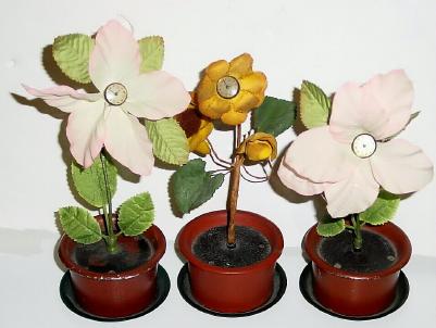 Lot of (3), C.1930, German, Schmid-Schlenker, flower clocks. — Antique Clocks Price Guide