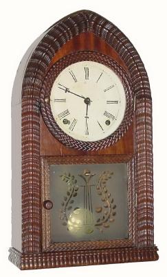 C.1850, Mixed, Forestville Mfg. Co., 8-day time and strike shelf, — Antique Clocks Price Guide