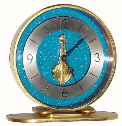C.1961, Swiss, LeCoultre, 8-day desk timepiece, skeletonized. — Antique Clocks Price Guide