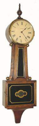 C.1920, Ingraham NYANZA banjo timepiece with over-restoration. — Antique Clocks Price Guide