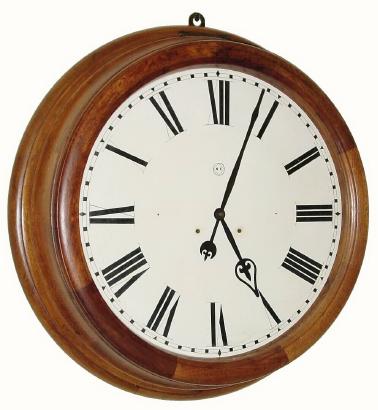 C.1900, Seth Thomas Clock Co., "Gallery, 24 Inch", in mahogany and in excellent restored condition. — Antique Clocks Price Guide