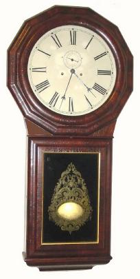 C.1875, Seth Thomas Clock, "Regulator No. 1 Extra, Striking", 8-day, 2-weight wall clock in very good condition. — Antique Clocks Price Guide