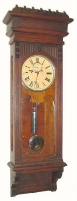 C.1895, Wm. L. Gilbert, "Regulator No. 10", in oak and in excellent condition. — Antique Clocks Price Guide