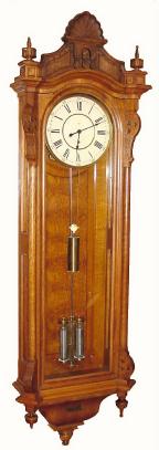 C.1892 (dated), Seth Thomas "Regulator No. 19", in oak and in excellent condition. — Antique Clocks Price Guide