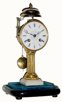 C.1840, France, Pons, Paris for, Potonie Leon, Paris quarter striking candle stand clock, in good original condition. — Antique Clocks Price Guide