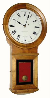 C.1885, E. Howard and Co., Boston, "Regulator No. 70", in cherry, — Antique Clocks Price Guide