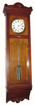 C.1900, Flint Furniture Co., New York, a large oak cased pinwheel regulator with mercury pendulum. — Antique Clocks Price Guide