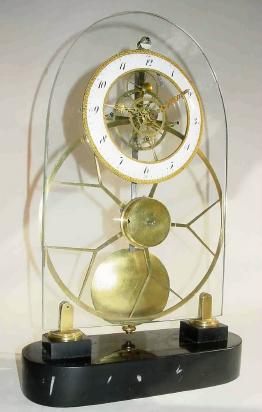 C.1795, French, Le Directoire Skeleton Clock, — Antique Clocks Price Guide