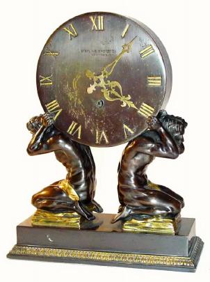 C.1925, Sterling Bronze Co., NY with Chelsea timepiece lever movement. — Antique Clocks Price Guide