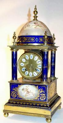 C.1900, Austrian, Fine Porcelain Mantel clock in excellent original condition. — Antique Clocks Price Guide