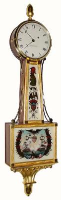 C.1993, Foster Campos, Pembroke, Mass, weight driven banjo clock in excellent original condition, — Antique Clocks Price Guide