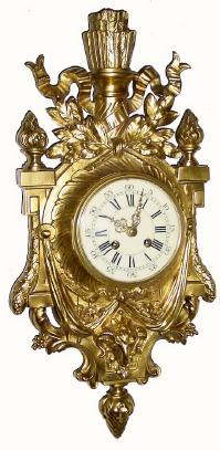 C.1890, French, Japy Freres, 8-day time and strike Cartel clock in excellent original condition. — Antique Clocks Price Guide