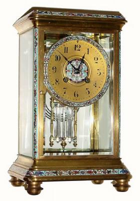 C.1900, French, Japy Freres and Cie, 8-day Crystal regulator — Antique Clocks Price Guide