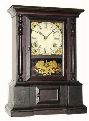 C.1870, Atkins Clock Co., Bristol, CT, 8-day "London" model shelf clock. — Antique Clocks Price Guide