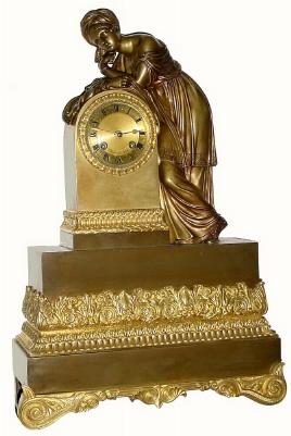 C.1867, French, Bronze Figural clock in very good original condition. — Antique Clocks Price Guide
