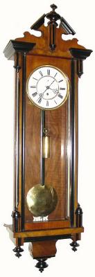C.1875, German, 1-Weight Wall Regulator, in the Viennese style, and in good original condition, — Antique Clocks Price Guide